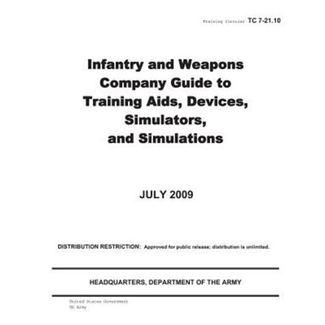 Training Circular Tc Infantry And Weapons Company Guide To