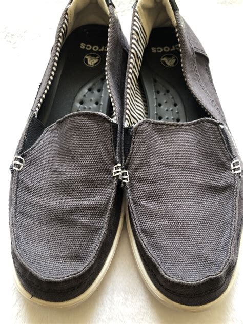 Crocs Walu Canvas Loafers Comfort Boat Shoe Women S S Gem