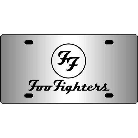 Foo Fighters Band Logo Mirror License Plate