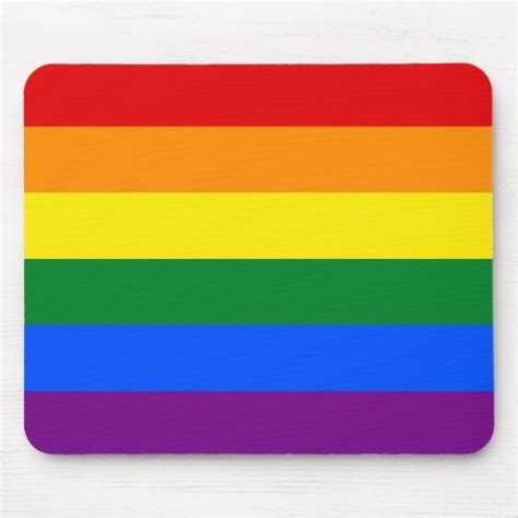 LGBT Rainbow Gay Pride Flag Mouse Pad Zazzle