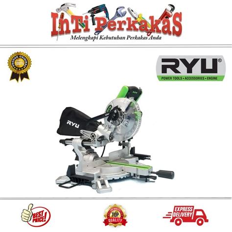 Jual Miter Saw 7 Inch Sliding Ryu RMS 180 Strip 1 Mesin Potong