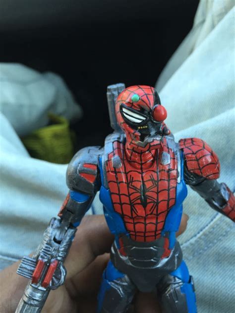 Cyborg Spider Man Marvel Legends Custom Action Figure