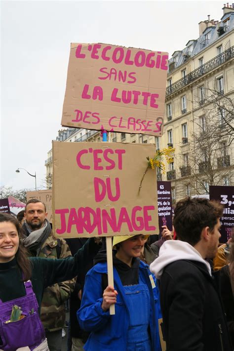 L Cologie Sans Lutte Des Classes C Est Du Jardinage Solidarit S