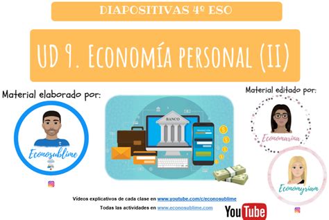 Diapositivas Economía 4ºeso Ud 9 Economía Personal Ii Econosublime