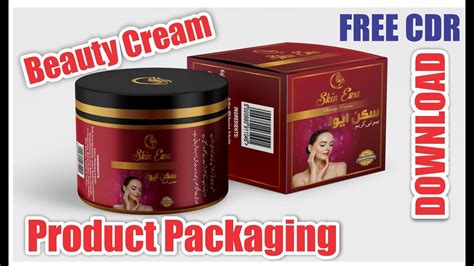 Packaging Designing In Coreldraw Beauty Cream Packaging Design In