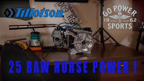 25HP METHANOL TILLOTSON MINI BIKE ENGINE IN THE KITCHEN WITH FLACCO