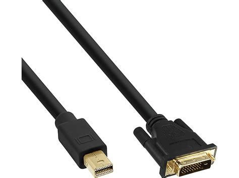 Inline Inline Mini Displayport Zu Dvi Konverter Kabel Schwarz M