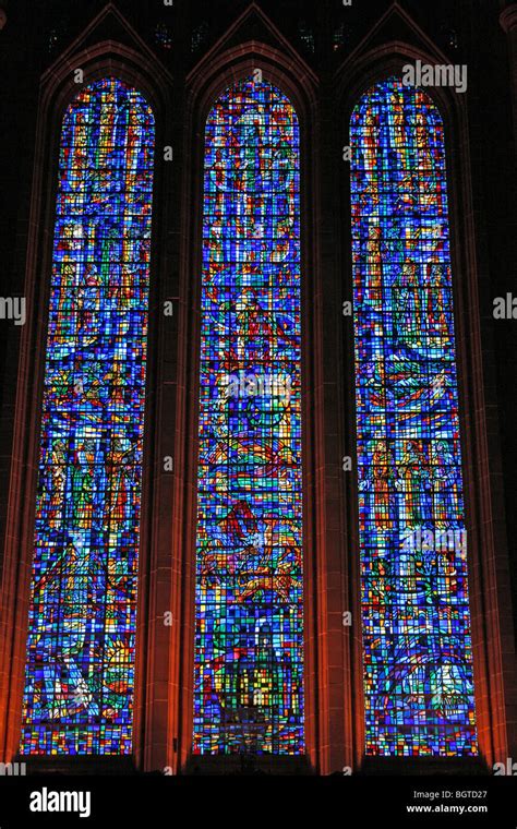 The Western Stained Glass Windows In Liverpool S Anglican Cathedral