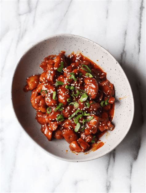 Spicy Gochujang Stir Fried Chicken Couple Eats Food