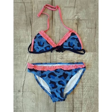 Girls Lentiggini Bikini Camouflage BlauMilitary