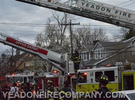 Yeadon Firefighters Assisted Lansdowne Fire Company Yeadon Fire Company