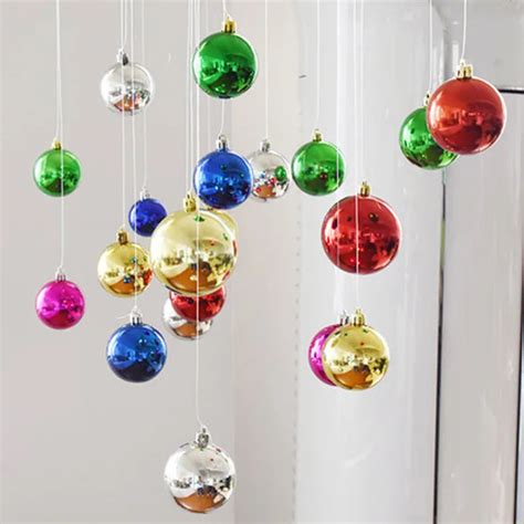 Pc Colorful Modern Christmas Tree Ball Hanging Baubles Decoration For