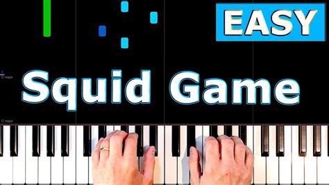 Squid Game Theme Easy Piano Tutorial Youtube