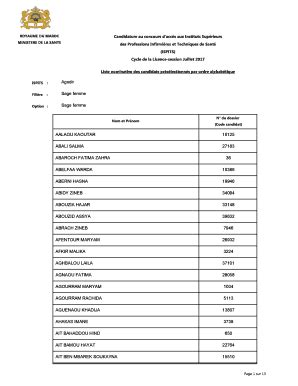 Fillable Online Concours Minist Re De La Sant Fax Email Print PdfFiller