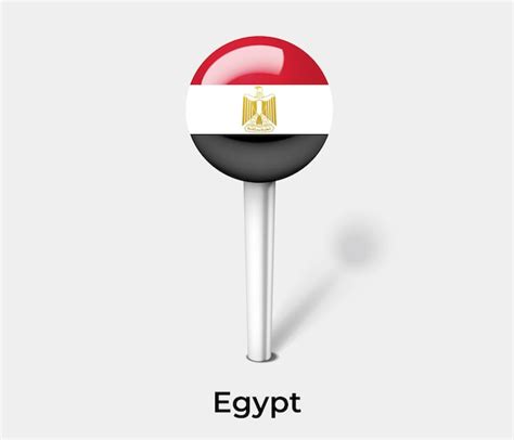 Ägypten Pin Für Kartenvektorillustration Premium Vektor