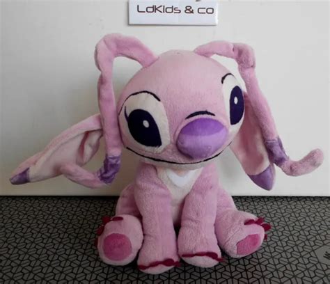 DOUDOU PELUCHE DISNEY ANGEL De LILO STITCH ROSE MAUVE 20 Cm D1578 EUR