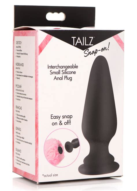 Snap On Interchangeable Small Silicone Anal Plug Spice Up Lingerie