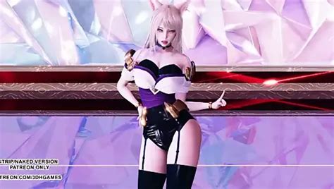 Mmd Tara 兔子风格 Ahri Kaisa Seraphine 性感的 Kpop 舞蹈 英雄联盟 Kda 4k 60fps Xhamster