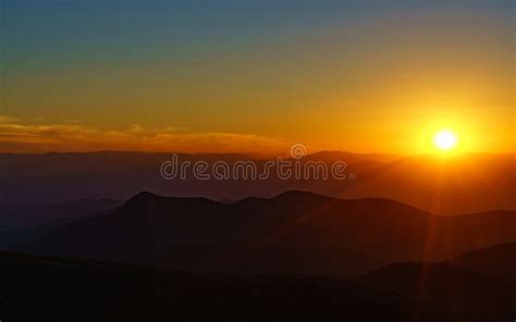 Sunset On Craggy Stock Photo Image Of Appalachian Beautiful 86168670