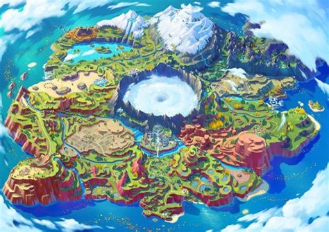 Las ilustraciones de Pokémon Scarlet y Violet revelan el mapa de la