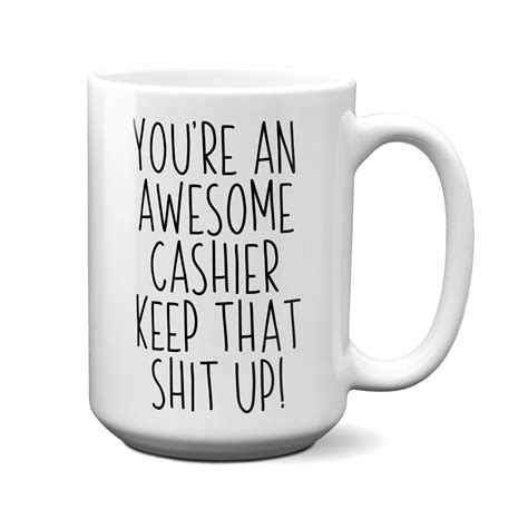 Funny Cashier Gift Cashier Mugs Cashier Gift Cashier Gift | Etsy