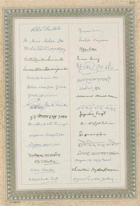 Heritage Times - The Original Signatures on the Constitution of India ...