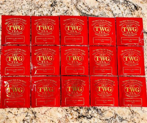 Buy 15x 1837 TWG TEA Grands Crus Prestige Vanilla Bourbon Silk Tea Bags