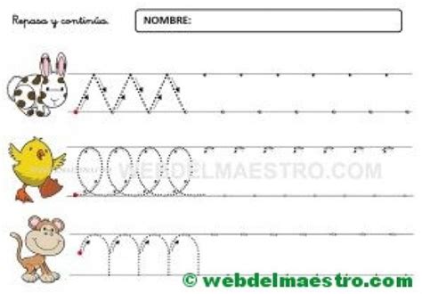 Fichas De Grafomotricidad Para Imprimir 4 Y 5 Años Web