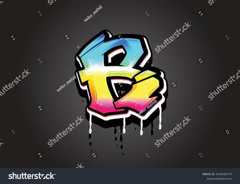 R Letter Graffiti