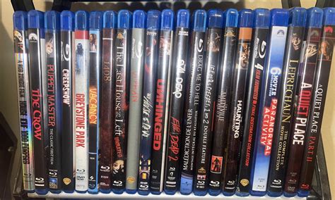 The horror part of my blu ray collection. I know I’m missing a lot of ...