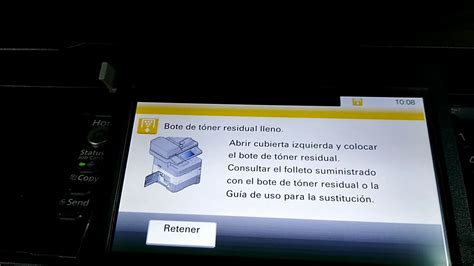 Cómo cambiar el tóner residual Konica Minolta UDOE