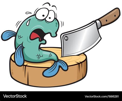 Fish scared Royalty Free Vector Image - VectorStock