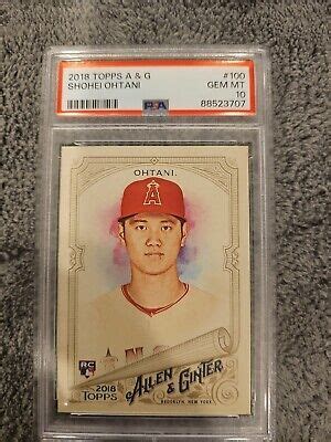 Topps Allen Ginter Shohei Ohtani Psa Ebay