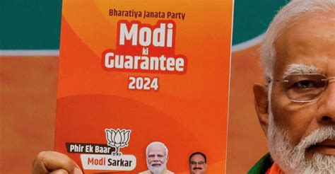 Modi Ki Guarantee 2024 Bjp Releases Election Manifesto