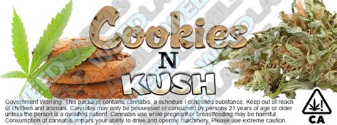 COOKIES N KUSH California WeedLabels