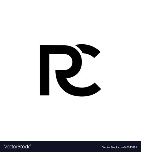 Rc logo Royalty Free Vector Image - VectorStock