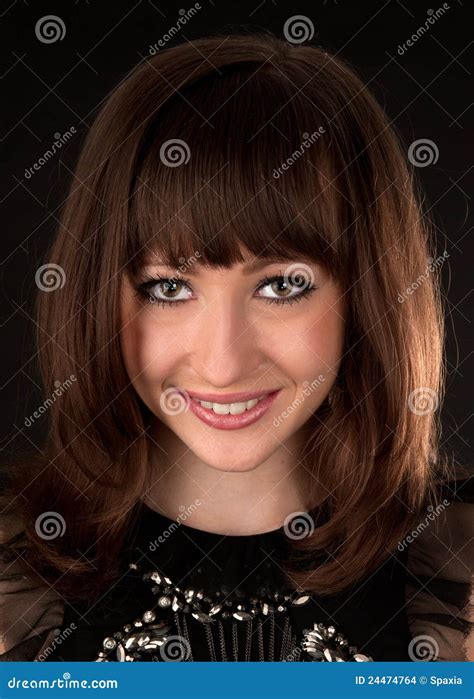 Smiling Woman Portrait Stock Photo Image Of Beauty People 24474764