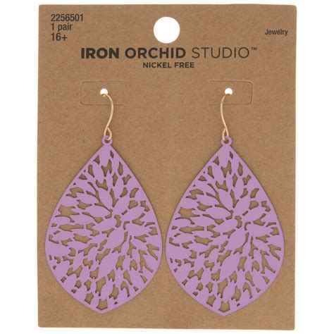 Lavender Teardrop Filigree Earrings Hobby Lobby