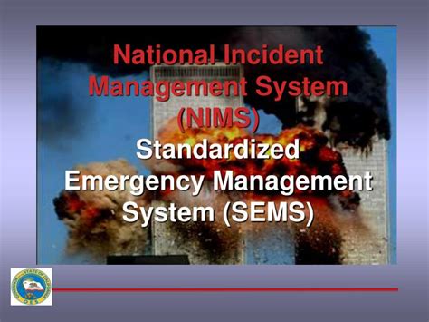 Ppt National Incident Management System Nims Standardized Emergency