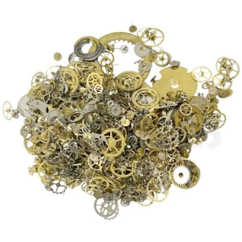 100g Steampunk Jewellery Art Crafts Cyberpunk Cogs Gears Watch Parts EBay