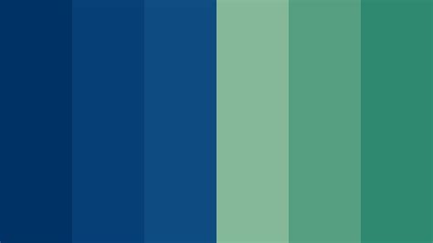 Bluish Green Color Chart