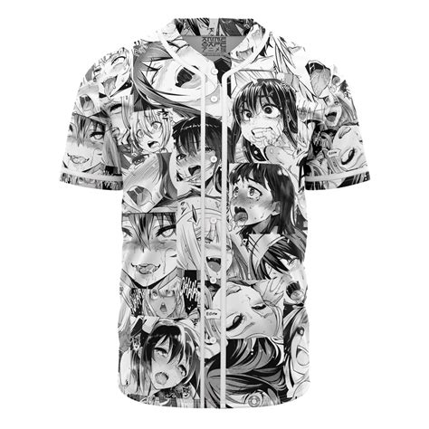 Ahegao Manga Collage Baseball Jersey Anime Ape