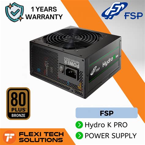 FSP Hydro K PRO 750W 80 Plus Bronze Non Modular PSU Power Supply