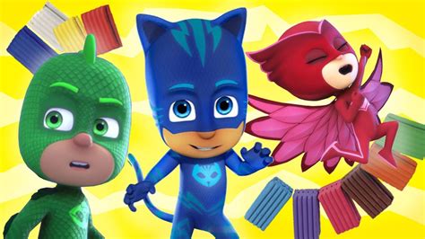 Pj Masks Catboy Gekko Owlette Watching Movie For Kids Compilaion Play