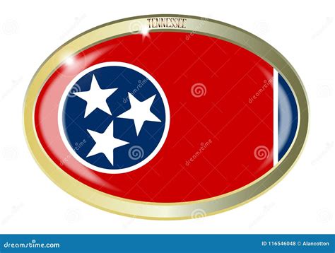 Tennessee State Seal Oval Button Stock Vector - Illustration of ...