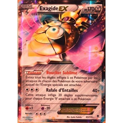 Carte Pokémon 65 119 Exagide EX 170 PV ULTRA RARE XY04 Vigueur