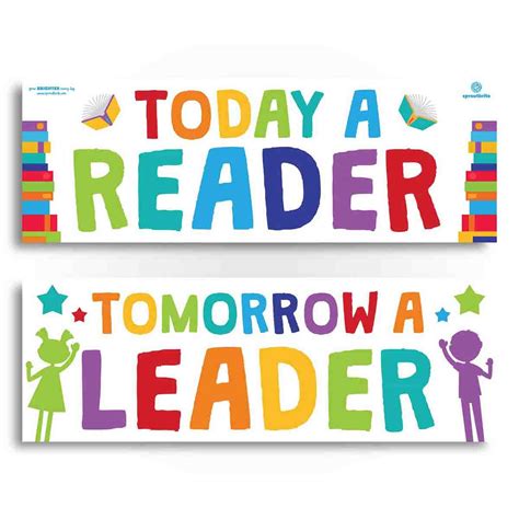 Today A Reader Tomorrow A Leader Banner Pack Inspire Students After