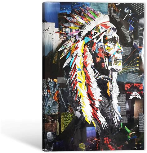 Amazon Native American Canvas Wall Art American Indian Chief