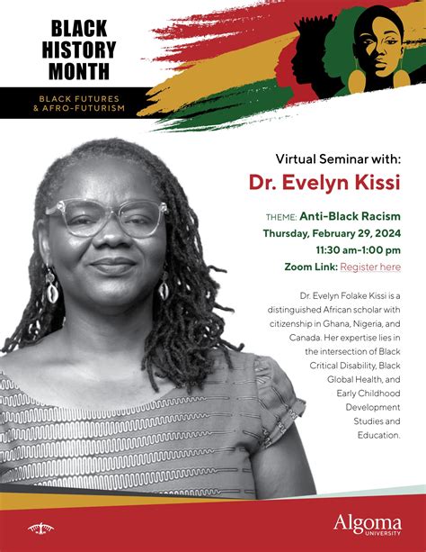 Black History Month Virtual Anti Black Racism Seminar With Dr Evelyn