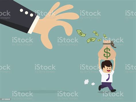 Businessman Running With Money Bag Stock Illustration Download Image